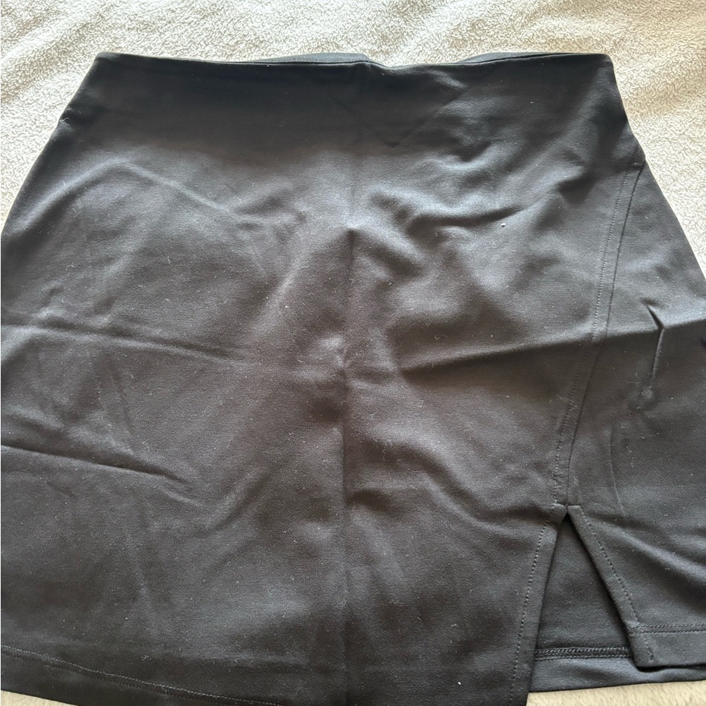 All Saints Black Zippered Skirt